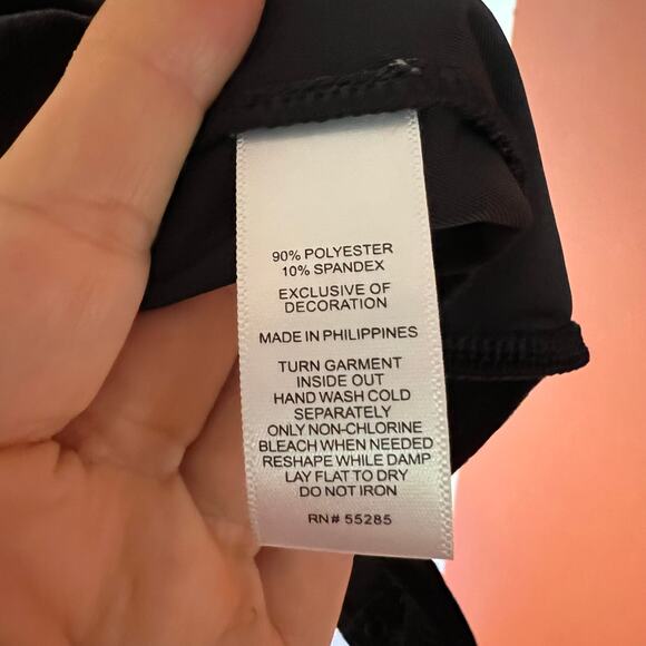 Express Black Velvet and Floral Lace Thong Bodysuit SZ M - Picture 8 of 8